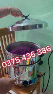 Nồi hấp điện bánh bao pate gà ủ muối xúc xích bằng điện 220v 40CM có cảnh báo