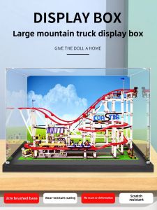 Acrylic Display Box 10261 for Lego Large Roller Coaster Building Blocks Hand-Made Transparent Storage Dust Cover Box