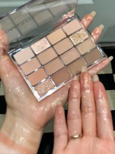 Herorange 16-Color Eyeshadow Palette Nude Grey Powder Coconut Brown Smoky Eye Daily Flash Base New 2025 Earth Tone Makeup