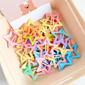 Korean Style Star Hair Clips Girls Cute Five Pointed Star Hair Accessories Childrens Fashion Hairpins BB Clips for Girls