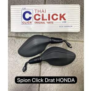 Spion Model Click 125/150 Thai Click Universal Buat Semua Motor Honda Kaca Spion Click Universal Untuk Semua Motor Honda Pcx Vario Adv Beat karbu Beat Fi ESP Beat Deluxe Vario LED New 125/150 Vario LED Old 125/150 Spion Click Thai Vario Beat Pcx