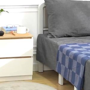 XUXUโต๊ะข้างเตียง 30/40CM พร้อมชั้นวางลิ้นชัก ตู้ข้างเตียง ไม้ ชั้นวางของข้างที่นอน ห้องรับแขก ห้องนอน