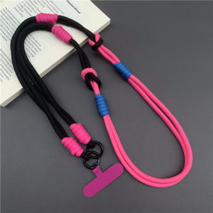 3in1 Korean Style Mobile Phone Lanyard Crossbody Neck Wrist Strap Adjustable Couple Long Phone Case Woven Lanyards Universal