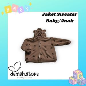 Jaket Bayi Motif Bear Jaket Hoodie Anak Jaket Bayi Hampers Gift Jaket Bayi/Anak Lucu Usia 0 -7 Bulan denish.store