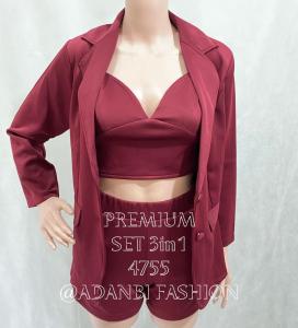 A&B/import Set stelan 3in1 4755 Bahan Scuba Premium Realpict