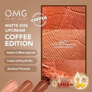 OMG OH MY GLAM Matte Kiss Lip Cream - Lipstick Matte - YUNA COSMETICS