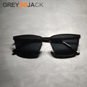 Grey Jack Kacamata Hitam Sunglasses Polarized Anti Silau UV400 Model Kotak Simple Bahan Metal Ringan Fashionable 5015