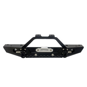 Metal Front Bumper with Tow Trailer for 1/10 RC Crawler Car Traxxas TRX4 Axial SCX10 90046 90047 SCX10 II Upgrade Parts
