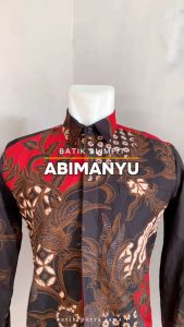 BATIK PUTRA JAWA Motif ABIMANYU Kemeja Batik Pria Slimfit Premium Bahan Katun Lapis Furing