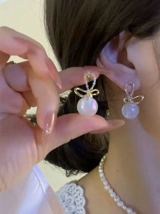 Elegant Butterfly Mermaid Princess Ear Cuff Womens Pure Silver High Fashion Super Shiny Trendy Ear Studs Fresh Outright