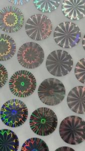 Tem chống giả hologram 7 màu combo 1.000c 1cm tròn