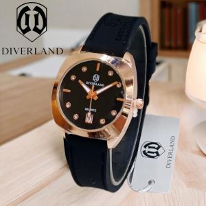 Jam Tangan Wanita Diverland 501 Tangal Aktif Strap Silikon Tahan Air