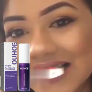 OUHOE Purple Cleaning Toothpaste for Cleaning Freshen up Oral Care Stain Removal Maintain Oral Heal (30ml)