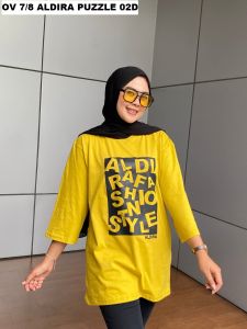 Aldira Kaos Oversize Wanita Jumbo Terbaru 2023 / Kaos Wanita / Baju Wanita / Atasan Wanita