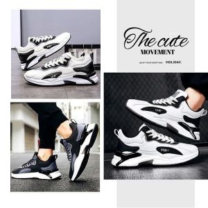 NQshop จัดส่งในประเทศ รองเท้าผ้าใบผู้ชายงานแฟชั่น ดีไซน์สปอร์ตลวดลายสุดเท่ห์ มี 2 สีให้เลือกใส่ง่ายทุกสี วัสดุหนังเทียมเกรดดีใช้งานยาว สำคัญราคาไม่แพงจัดส่งในจากไทยด้วย