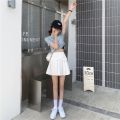Chân váy xếp ly bản to cạp 4 cúc, chân váy tennis siêu xinh dễ mix. 