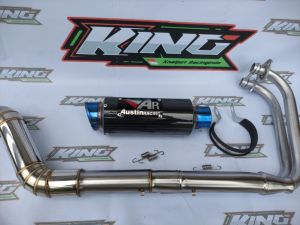 knalpot racing austin blue karbon ninja 250 karbu ninja fi ninja new z250 r25 mt 25 cbr 250 rr