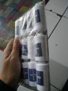 Benang jahit BAKTI  putih 500 yard isi 12 pcs Benang kuat tidak mudah putus