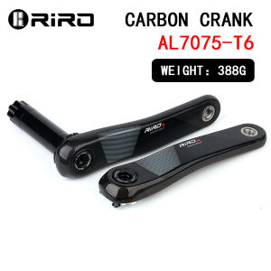 RIRO Ultra-Light Carbon Fiber Road Bike Crankset Direct-Mount 24mm Spindle Power Meter Single Crank for Enhanced Cycling Perform