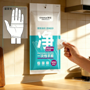 CHAHUA | Food Grade Catering Use Thick Plastic Gloves