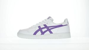 ASICS Women JAPAN S Sportstyle Shoes in White/Edo Purple