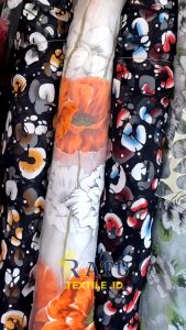 Kain Kaca Organza Organdi Organsa Motif 3D Kode A