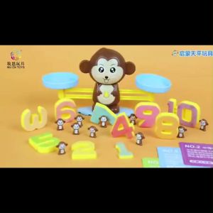 SKISOPGO พร้อมส่ง  Monkey Math Balanceของเล่นเด็ก kids toys เด็กของเล่นเด็ก เครื่องชั่งสมดุลตาชั่งน้องวัว ลิง กบ ตราชั่งสอนเลข
