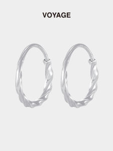925 Sterling Silver Hoops Earrings Womens Fashionable Minimalist Summer Jewelry Lightweight Luxury Sensation Ear Cuffs