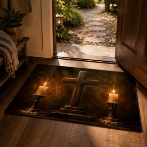 VIKAMA Halloween Skull Welcome Door Mat Gothic Style Absorbent Non-Slip Bathroom Rug Indoor and Outdoor Carpet Home Decor