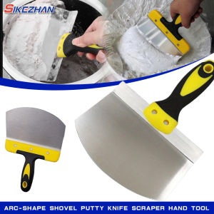 Arc-Shape Shovel Putty Knife Scraper Hand Tool For Drywall Finishing Plaster Trowel Scraper Putty Tool Plastic Curved Shovel