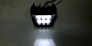 Lampu tembak 6 mata mini + breket lampu flash atau kedip kanan kiri lampu tembak sorot 6 mata mini Universal