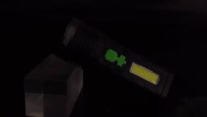 LED solar flashlight strong light rechargeable ultra-bright long-range portable multi-functional fie