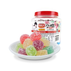 Xiao Yang Sour Q Gummy Candy 540g Jar  Mixed Fruit Flavor Soft Candy Chewy Jelly Snack Family Share Pack