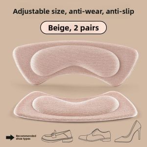 MONLEYTA | Womens Thickened Heel Pads For Loafers Anti-Fall Footwear Comfortable Leather Shoe Insoles Pad For Big Size Modification