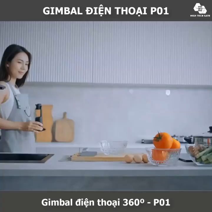 Gậy selfie chụp ảnh P01, Tripod điện thoại quay video 360 độ, Gimbal điện thoại quay tik tok, Vlog, Livestream, Tự động theo dõi khuôn mặt không dùng app