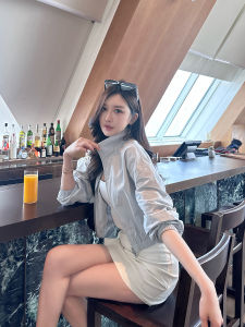 เสื้อแจ็คเก็ตสั้นทรงหลวมสไตล์เกาหลีสำหรับผู้หญิงในช่วงฤดูใบไม้ผลิ ทรงหลวม สไตล์ลำลอง ทรงเข้ารูป เสื้อผ้ากีฬา