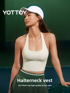 YOTTOY | Neck Hanging Aesthetic Back Sports Bra with Padding Summer