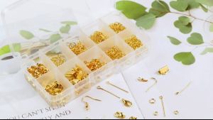 1Set Lobster Clasp Set Kait Lobster Jewelry Making Kit Jump Rings Earring Hook Untuk Membuat Perhiasan Anting