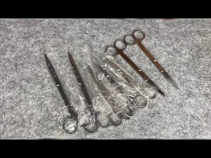 14/16cm Gamefowl Rooster Feather Trimming/Stainless Steel Scissors Gaffing/Poultry Supply Accessories