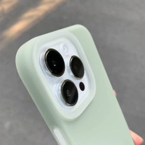 Durable Liquid Silicone Phone Case Mint Green Vibrant Soft Protective Shell for Vivo Phones Anti-Fall And Dirt Resistant
