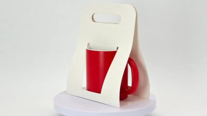 CUYI Eco-Friendly 50pcs 11oz Mug Display Stand with Secure Fit for Easy Storage