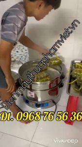 Nồi hấp gà nguyên con cỡ 52cm làm gà ủ muối chạy bằng điện
