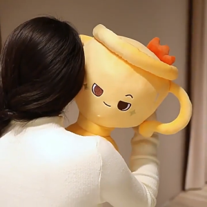 Đồ Chơi Gấu Nhồi Bông Cúp Vô Địch Cute– Cúp Vàng Nhồi Bông Quà Tặng 2026