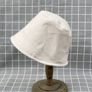 Womens Bucket Hat Casual Style Small Bowl Shape Fishing Cap Pure Color Face Slimming Spring Autumn Winter Seasonal Hat