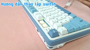 Hoàng gia Kludge rks98 Phantom Bàn phím chơi game không dây với màn hình thông minh & núm có dây bluetooth hot swappable Bàn Phím Cơ 98 phím Bàn phím máy tính