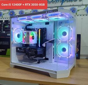 Thùng PC Core i5 12400F + RTX 3050-8GB + Ram 16GB+ SSD M2 512GB