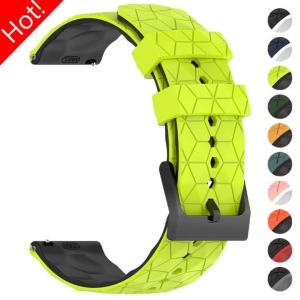 Silicone 20 22mm Strap for Xiaomi Watch S3 S1 2 Pro 46mm 42mm Active/Color for Huami Amazfit GTR 4 3 Football Pattern Sport Band