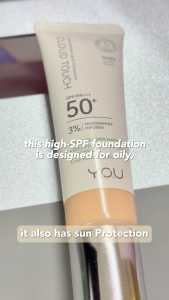 Y.OU Cloud Touch Acne Defense Liquid Foundation 30ml l Natural Matte l Acne-Friendly