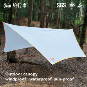 Sunshade canopy tent sun-proof shelter camping and outdoor cooking tarp hammock tarp windproof and waterproof canopy
