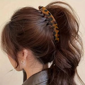 Khối Lượng Cao Kẹp Tóc Cho Nữ Chuối Lớn Kẹp Với Lưng Lược Xoắn Đứng Barrette Phụ Kiện Tóc Cho Đuôi Ngựa